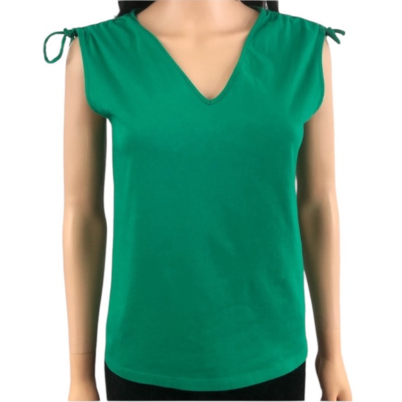Lauren Ralph Lauren Tops - Lauren Ralph Lauren green v neck size small.